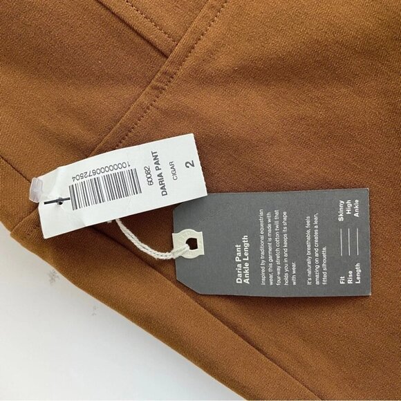 NWT Wilfred Free Aritzia Daria Pant in Cigar Tan Size 2 - Picture 8 of 8
